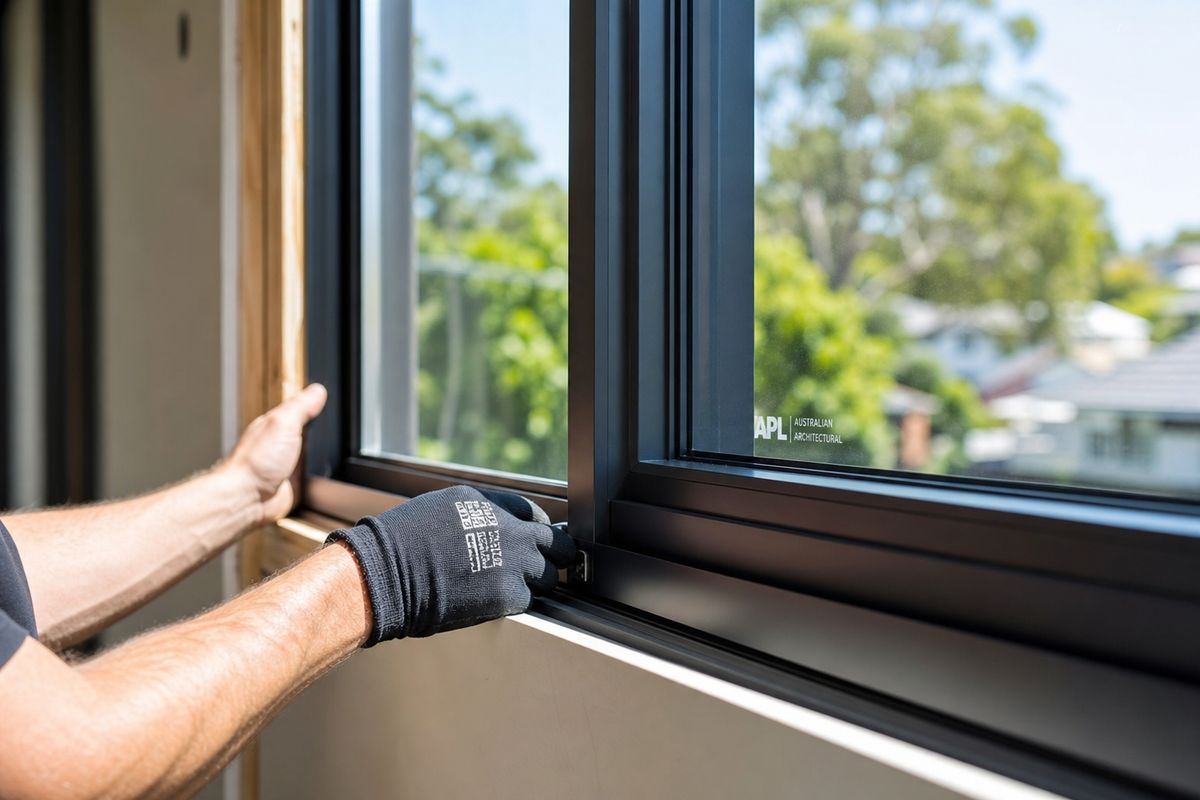 Quality aluminium window installation in a Melbourne home — built to Australian standards
