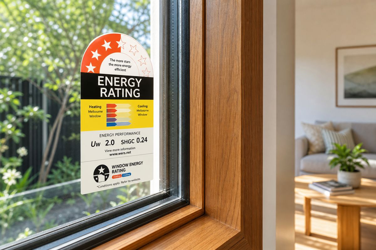 Energy efficient double glazed timber window in a bright Melbourne home interior