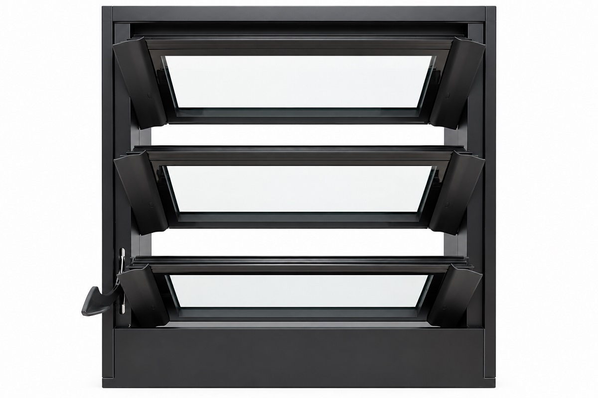 Aluminium Louvre Window sizes